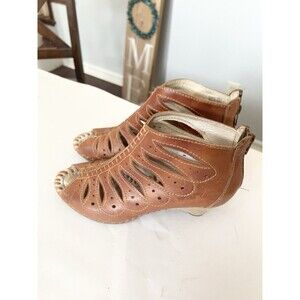 Pikolinos Java Gladiator Peep Toe Heeled Leather Sandals Brown Size 36 6 5.5